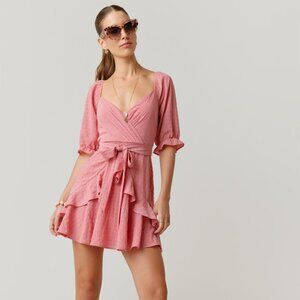Francesca's Pink Ruffle dress